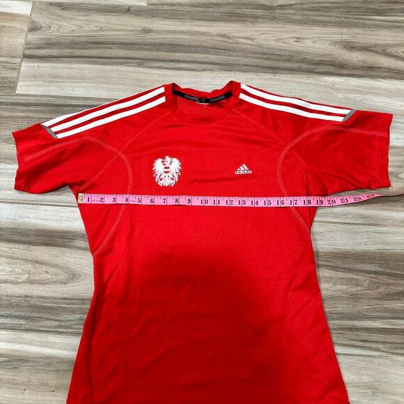 Red Adidas Austrian Clima365 soccer jersey - Picture 5 of 7